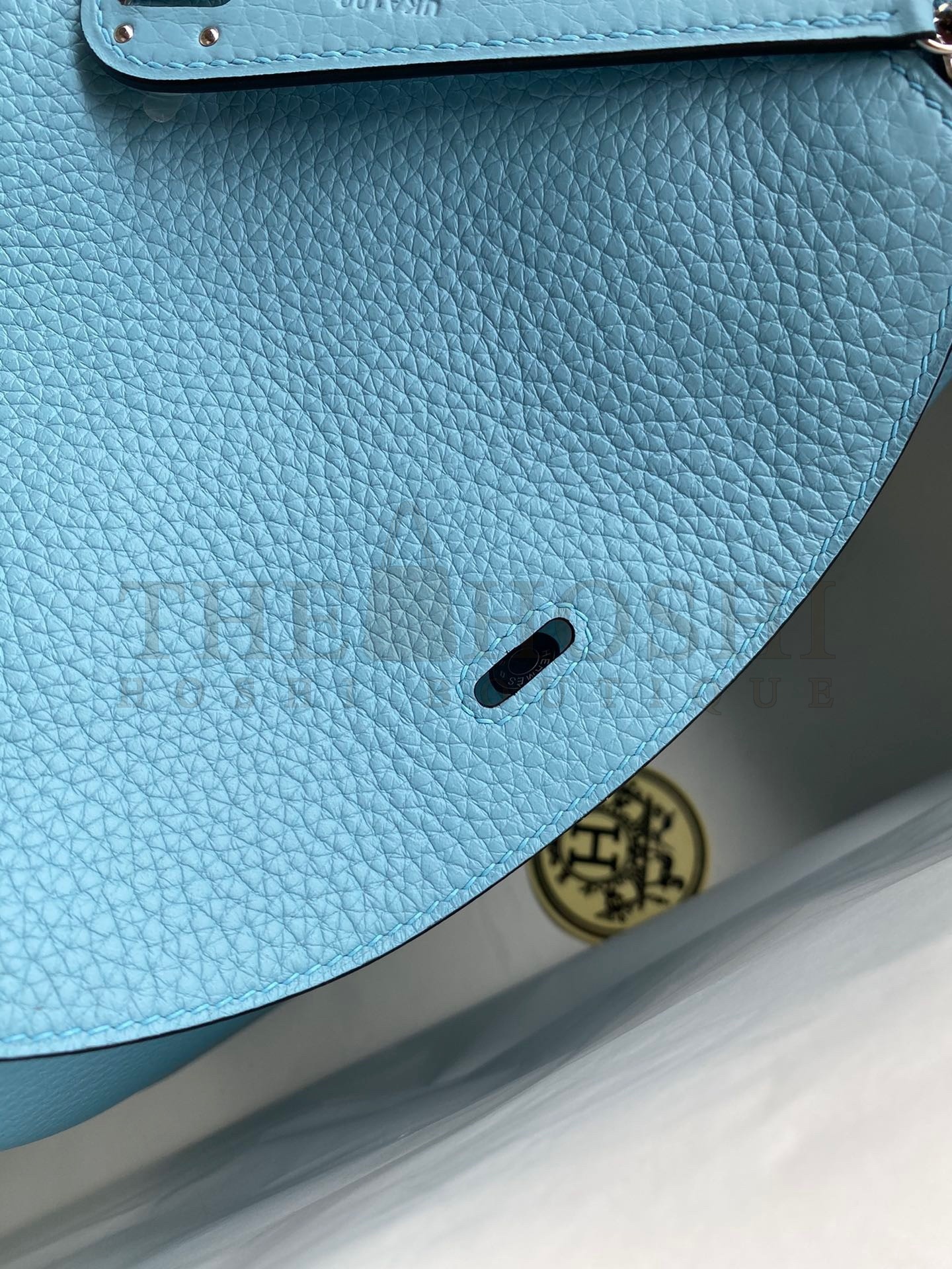 H**me5 Lindy 26 Handmade Bag In Blue Atoll Clemence Leather Master Quality