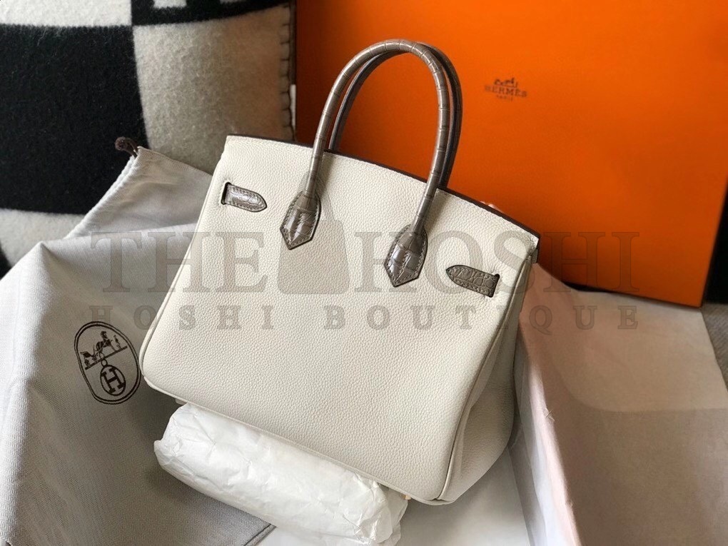 H**me5 Touch Birkin 30cm Limited Edition White Bag Master Quality