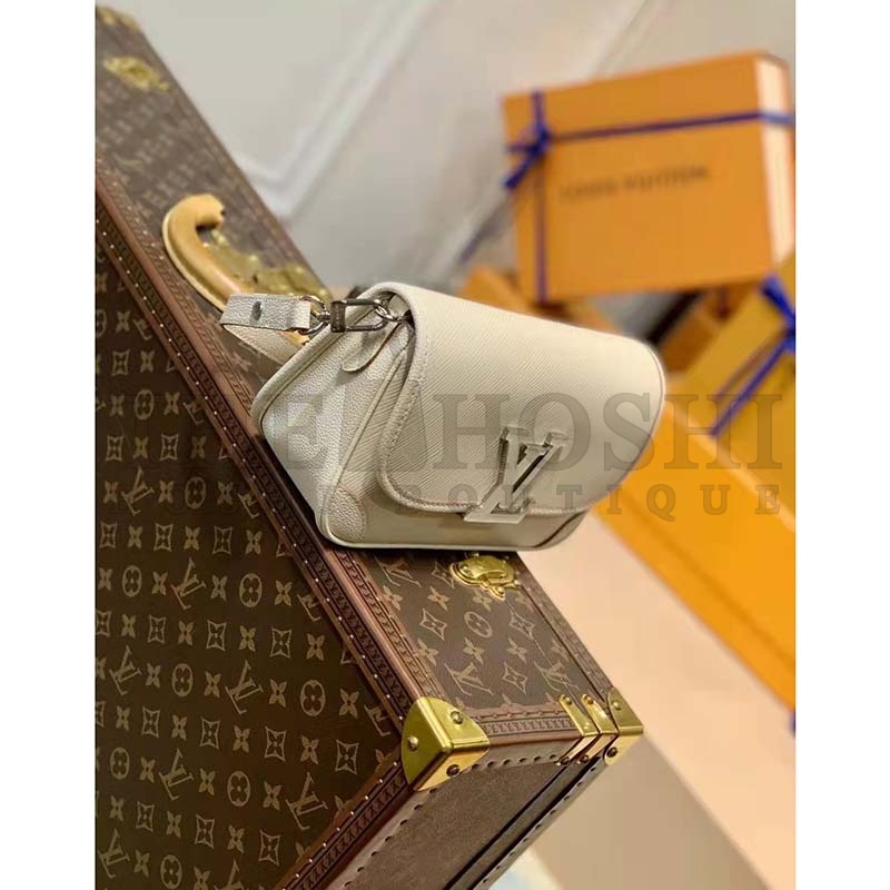 L0vis Vvtt0n LV Women Buci Crossbody White Epi Grained Smooth Cowhide Leather Master Quality