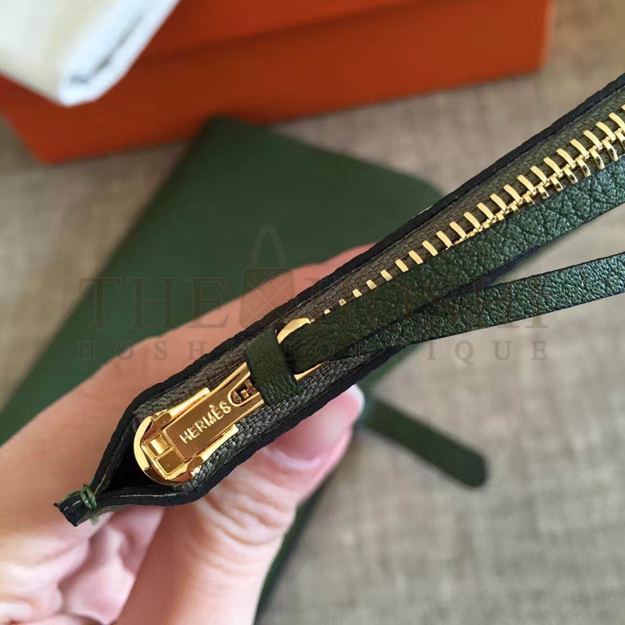 H**me5 Dark Green Dogon Duo Combined Wallet Master Quality