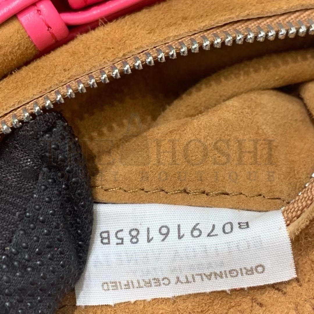 B0tt*ga Ven*ta Mini Arco Bag In Pink Intrecciato Leather Master Quality