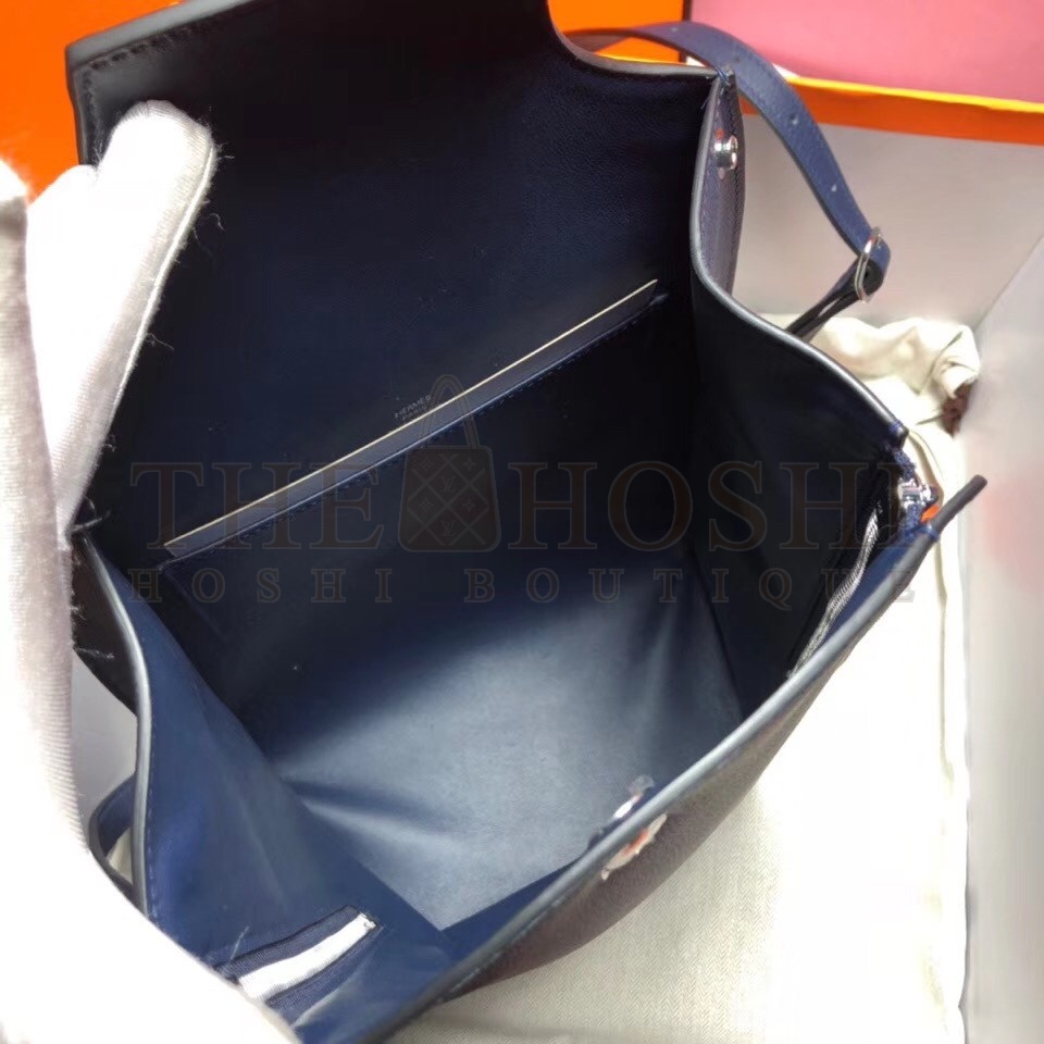 H**me5 GR24 Backpack In Navy Everycolor Calfskin Master Quality