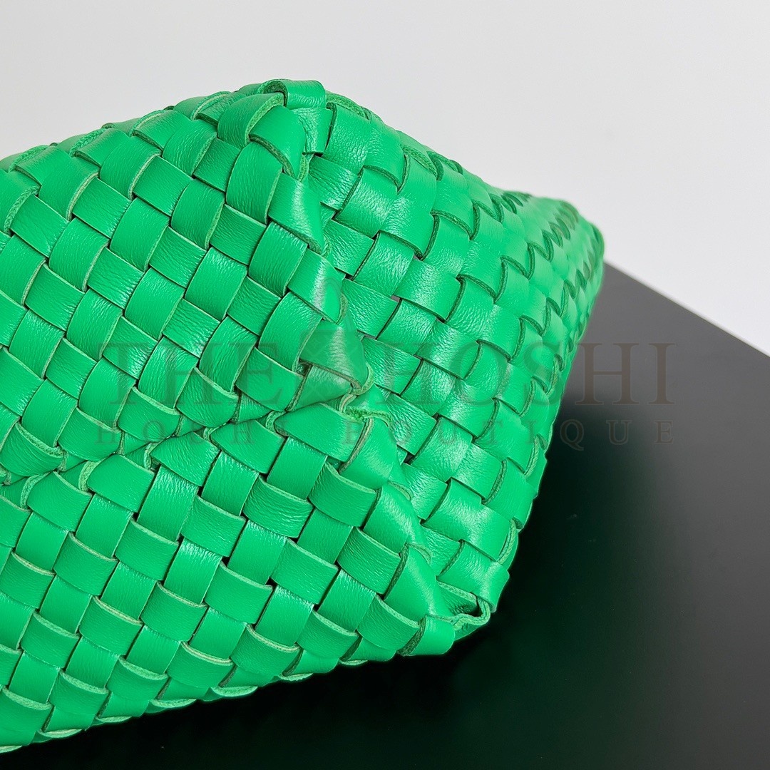 B0tt*ga Ven*ta Cabat Mini Bag In Green Intrecciato Lambskin Master Quality