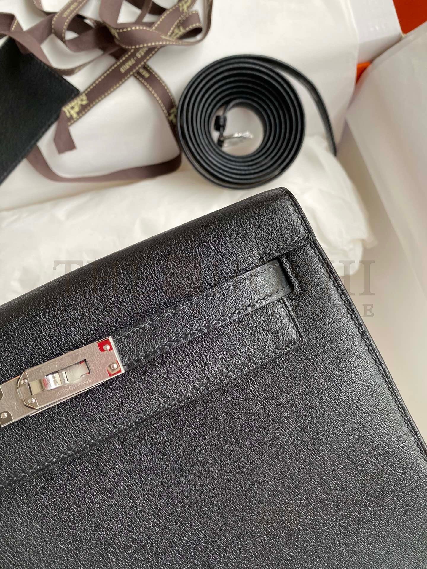 H**me5 Kelly Danse II Handmade Bag In Black Evercolor Calfskin Master Quality