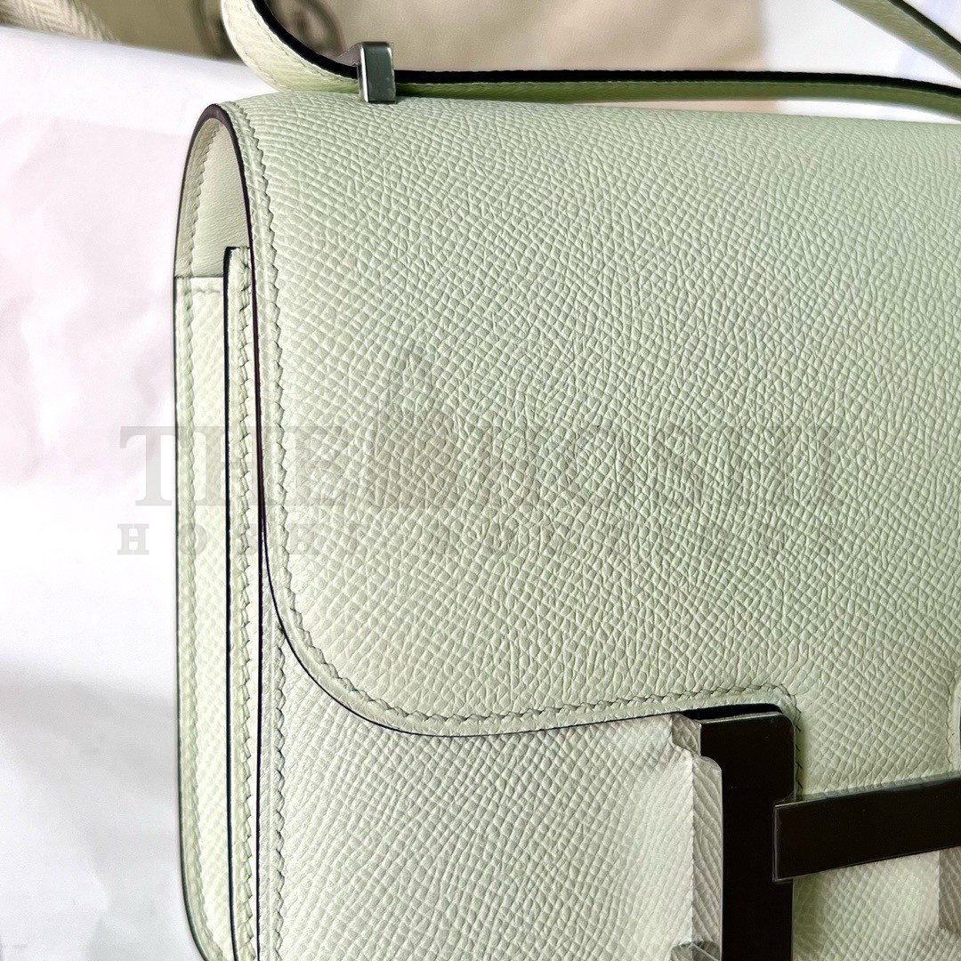 H**me5 Constance 1-18 Mirror Bag In Vert Fizz Epsom Calfskin Master Quality