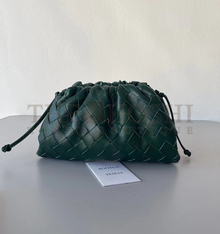 B0tt*ga Ven*ta Mini Pouch In Raintree Intrecciato Lambskin Master Quality