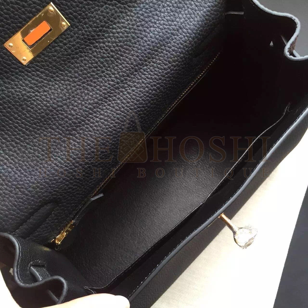 H**me5 Black Clemence Kelly Retourne 32cm Handmade Bag Master Quality