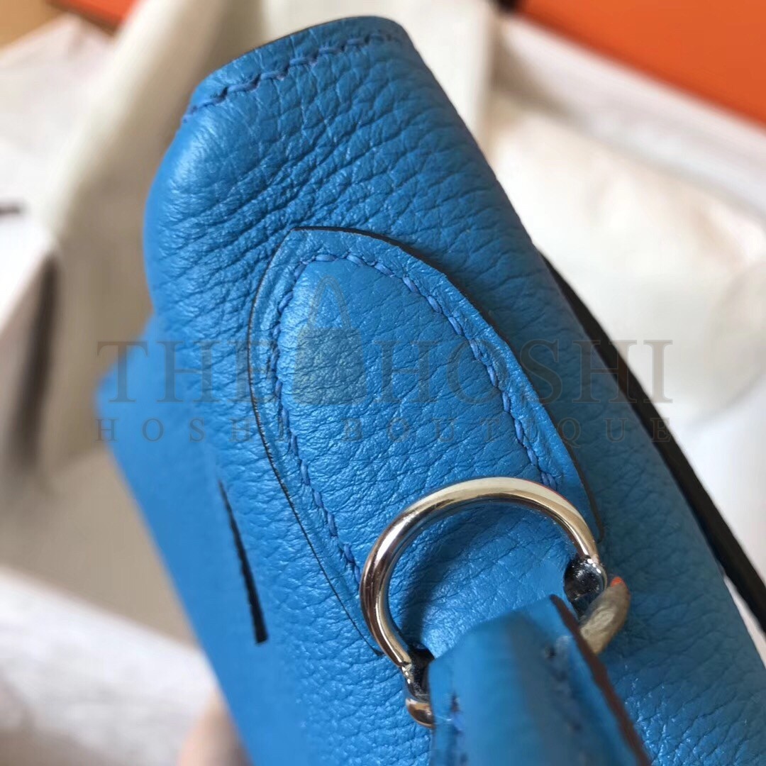 H**me5 Blue Zanzibar Clemence Kelly 28cm Handmade Bag Master Quality
