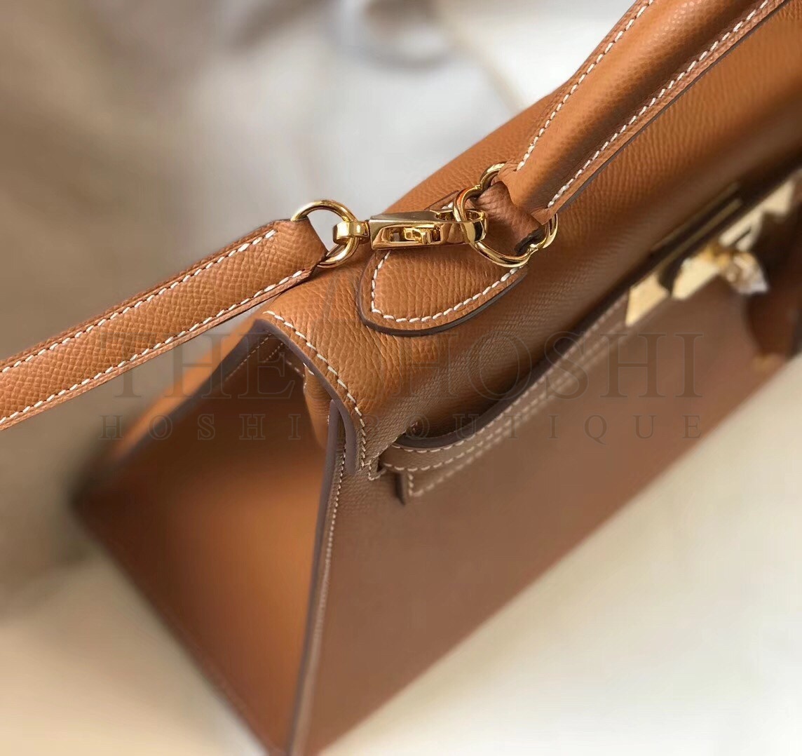 H**me5 Brown Epsom Kelly 32cm Sellier Bag Master Quality
