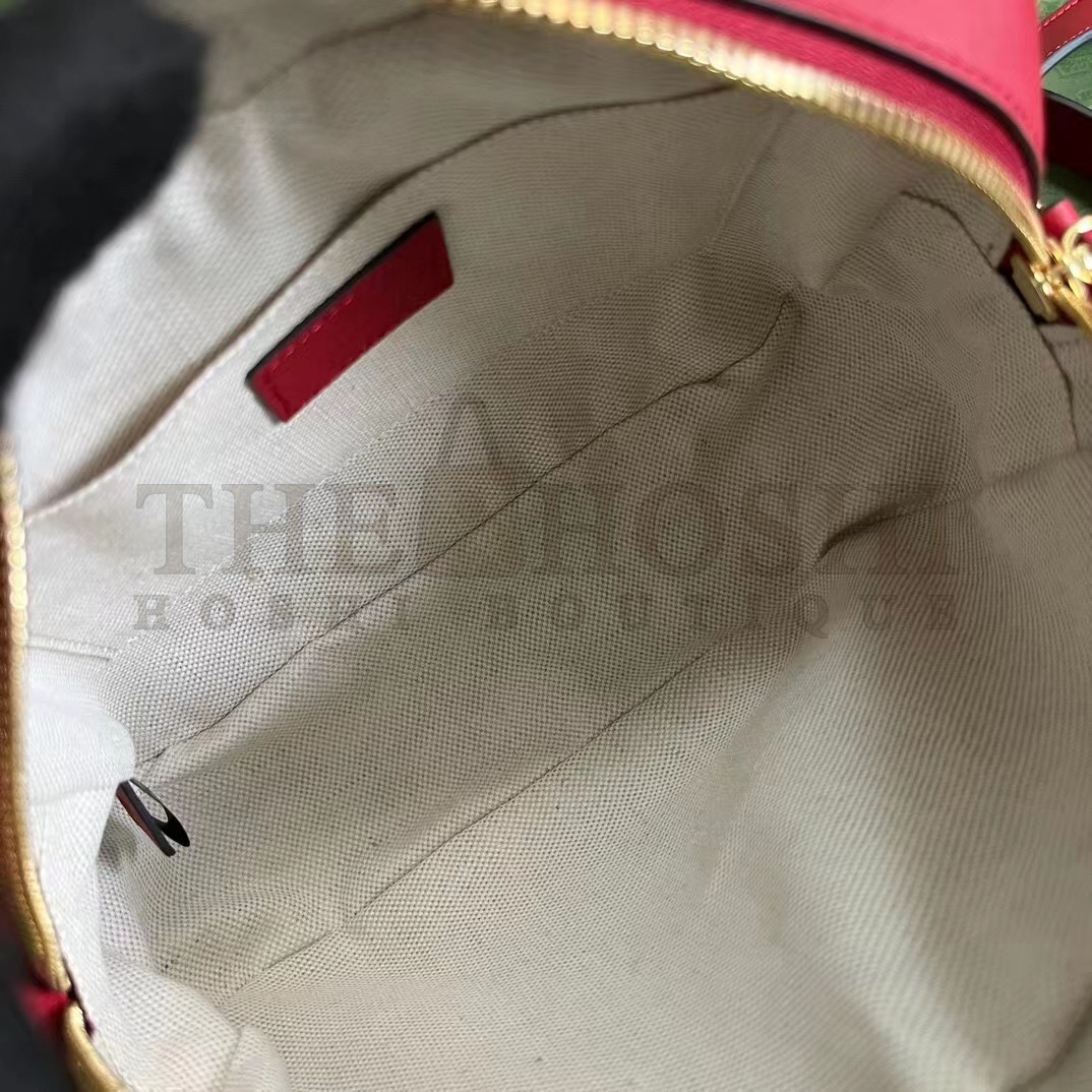 Gvc*1 Women GG Blondie Small Shoulder Bag Red Leather Round Interlocking G Master Quality