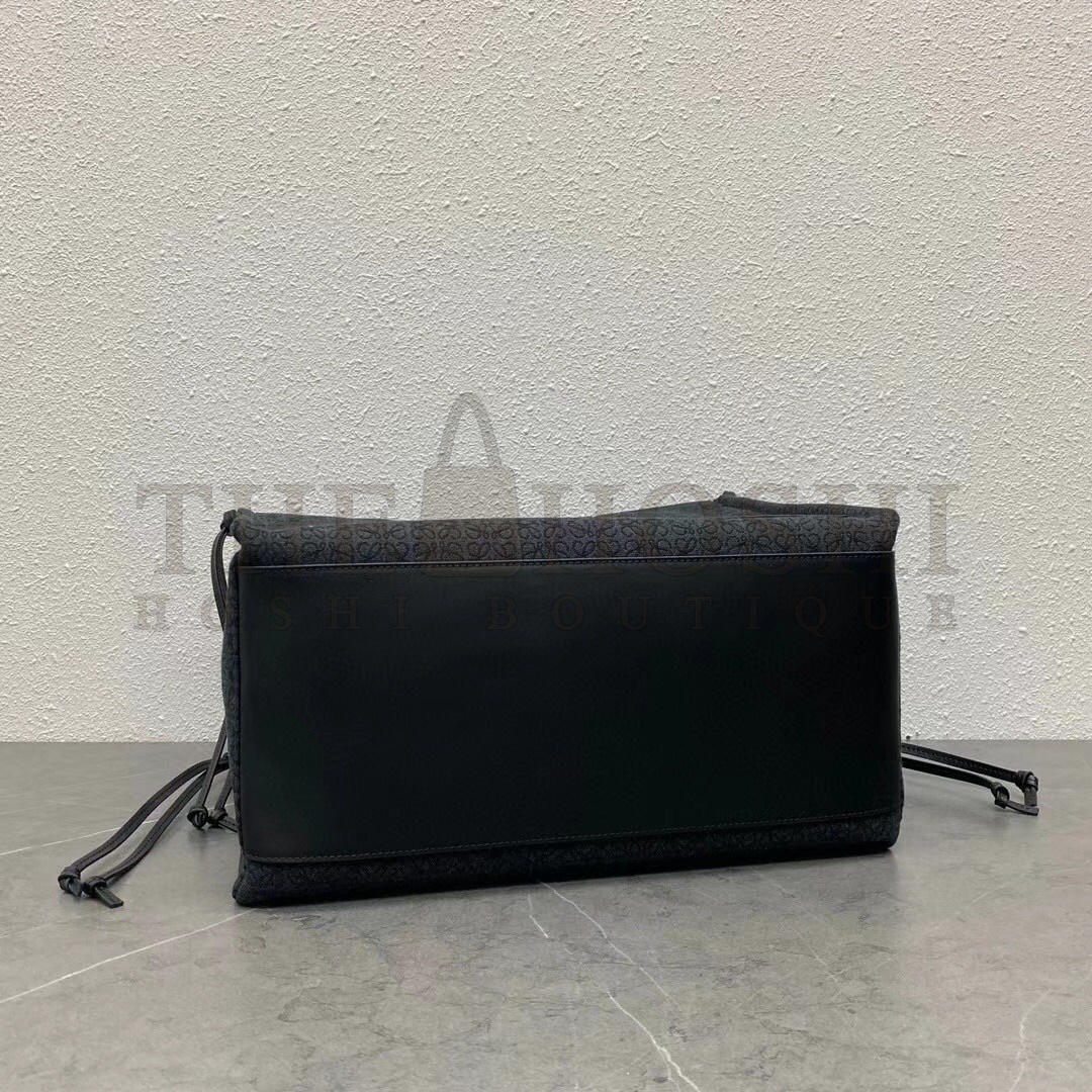 L0ew* Medium Cushion Tote In Black Anagram Jacquard Master Quality