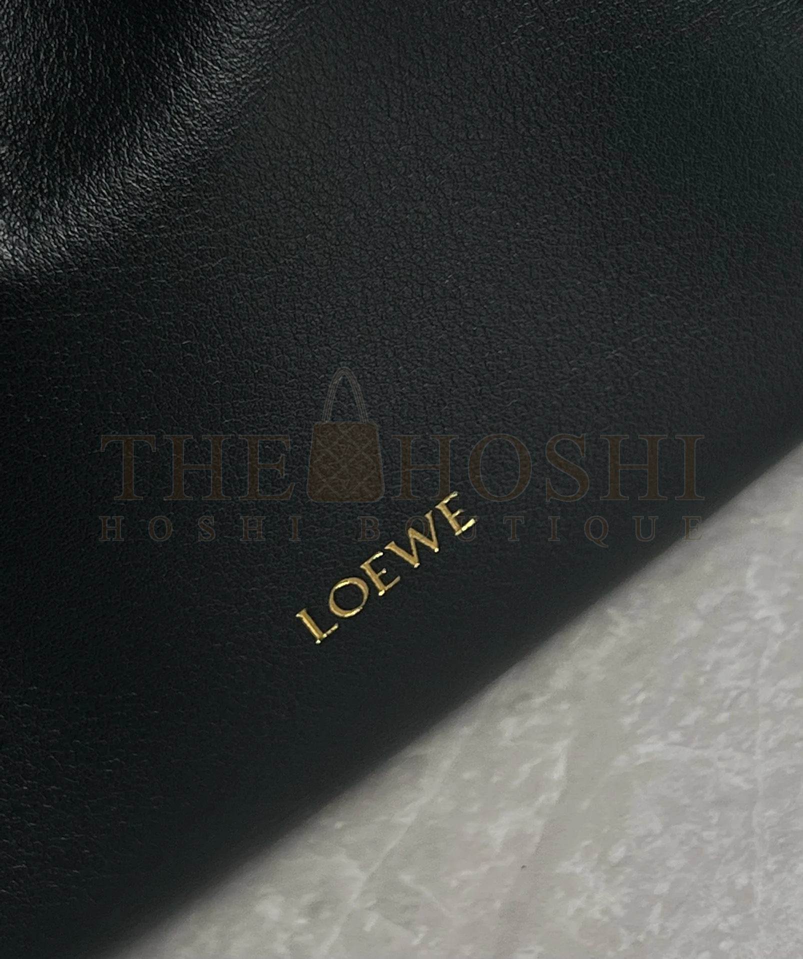 L0ew* Mini Flamenco Clutch Bag in Black Nappa Calfskin Master Quality