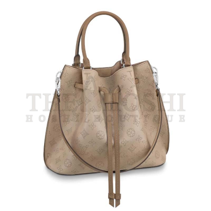 L0vis Vvtt0n LV Women Girolata Bucket Bag in Mahina Calfskin Master Quality
