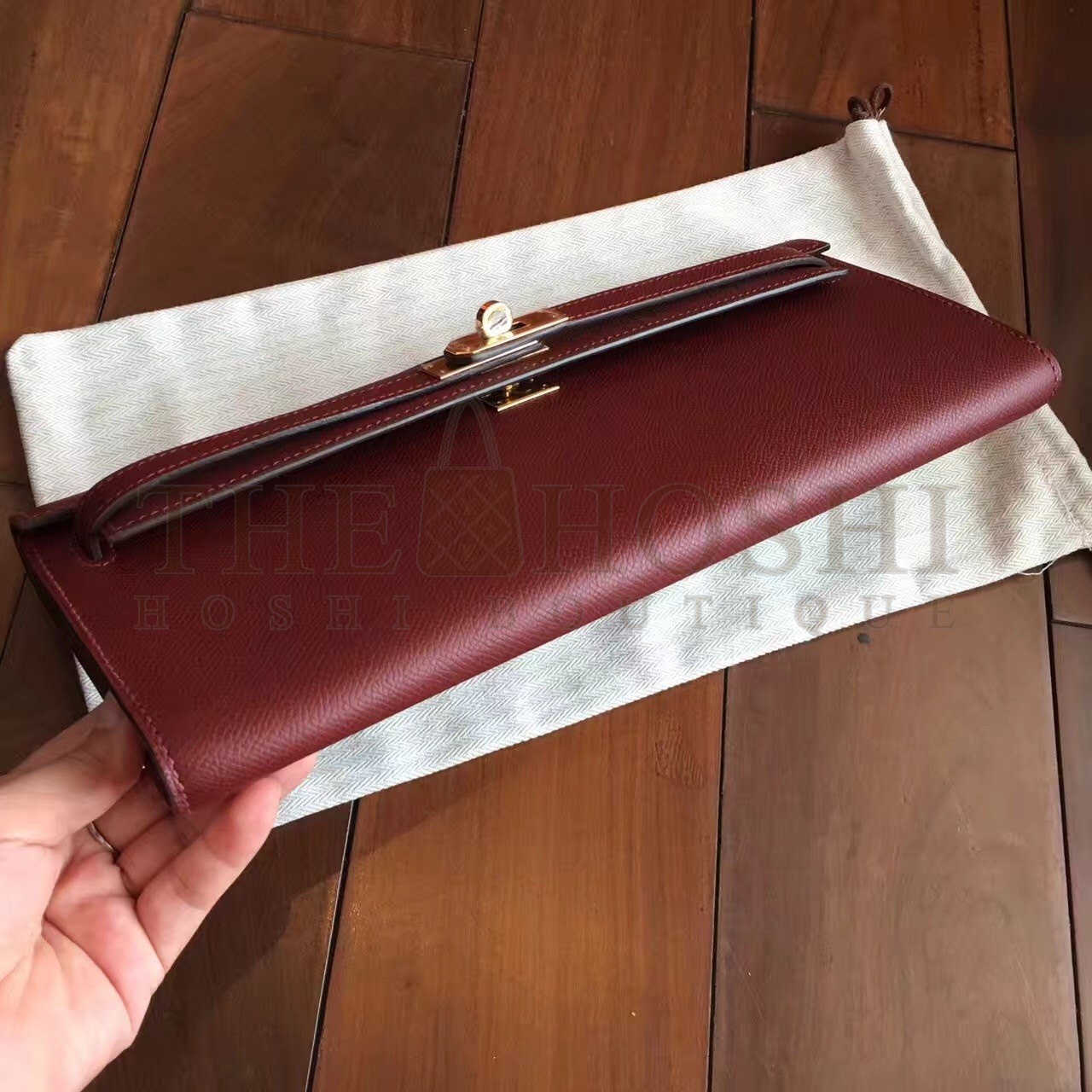 H**me5 Bordeaux Epsom Kelly Cut Handmade Bag Master Quality