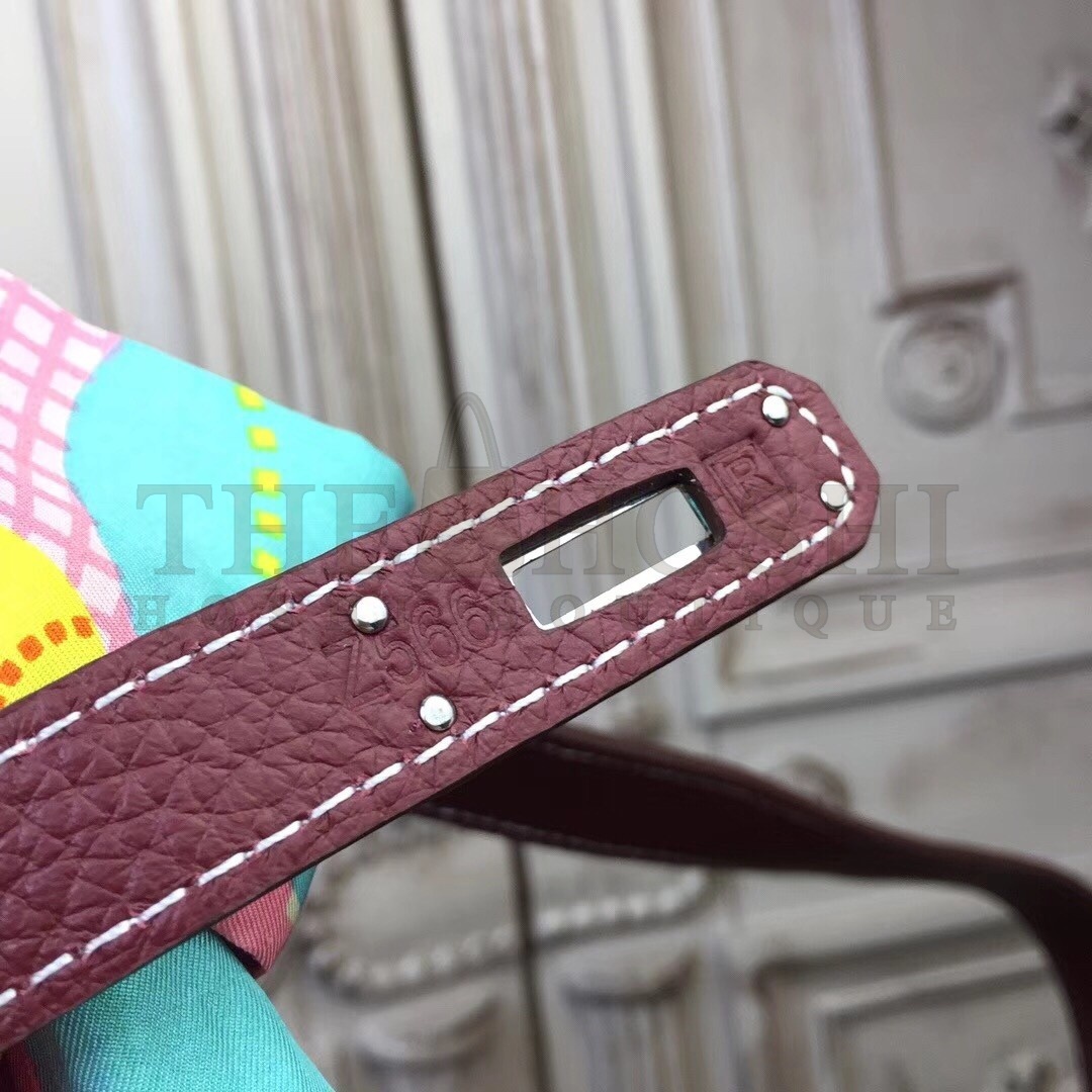 H**me5 Bordeaux Clemence Jypsiere 28cm Bag Master Quality