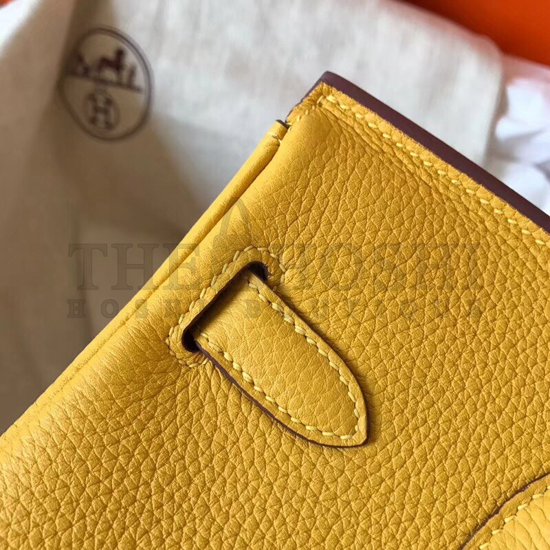 H**me5 Yellow Birkin 30cm Clemence Handmade Bag Master Quality