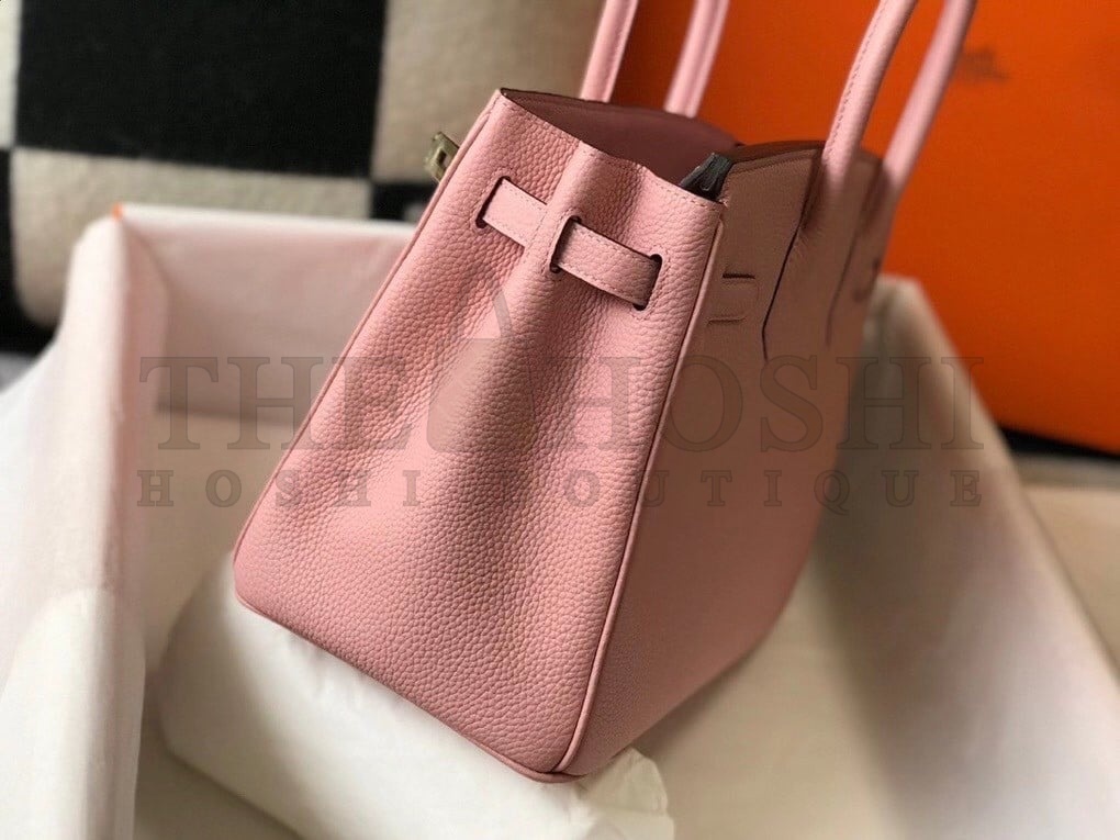 H**me5 Birkin 35 Bag in Pink Clemence Leather with GHW Master Quality