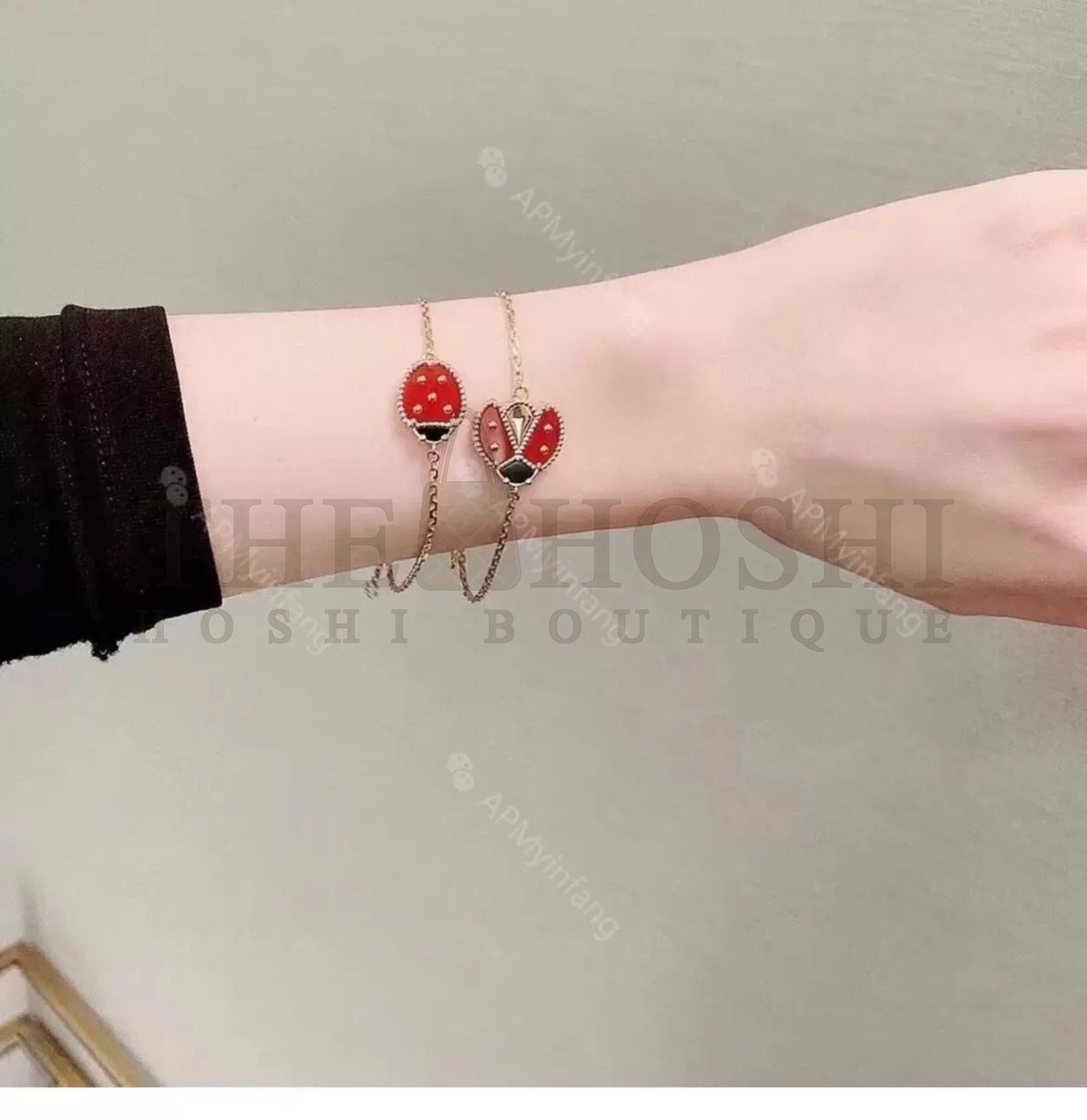 V*n Cl**f & Arpels Ladybug Bracelet Replica, Lucky Spring bracelet Master Quality