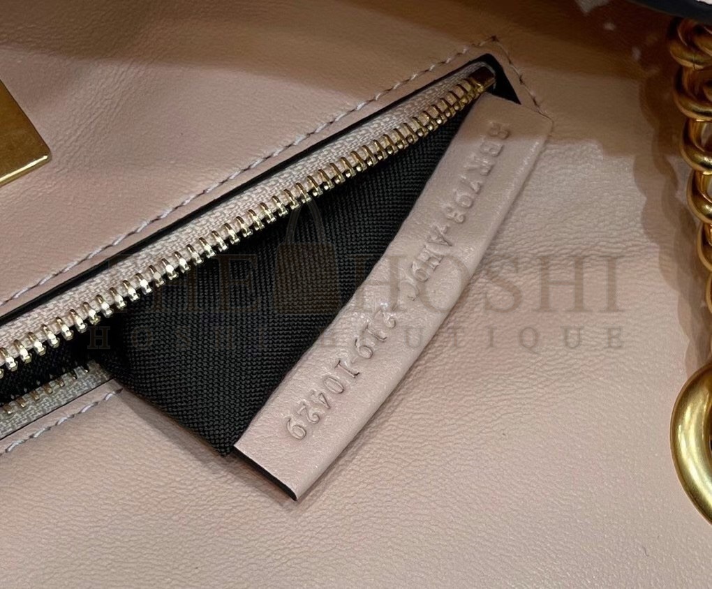 F**di Baguette Chain Midi Bag In Powder Nappa Leather Master Quality