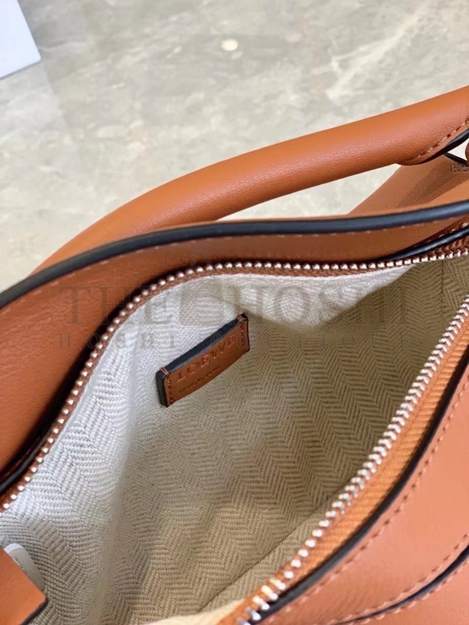 L0ew* Mini Puzzle Bag In Brown Calfskin Leather Master Quality