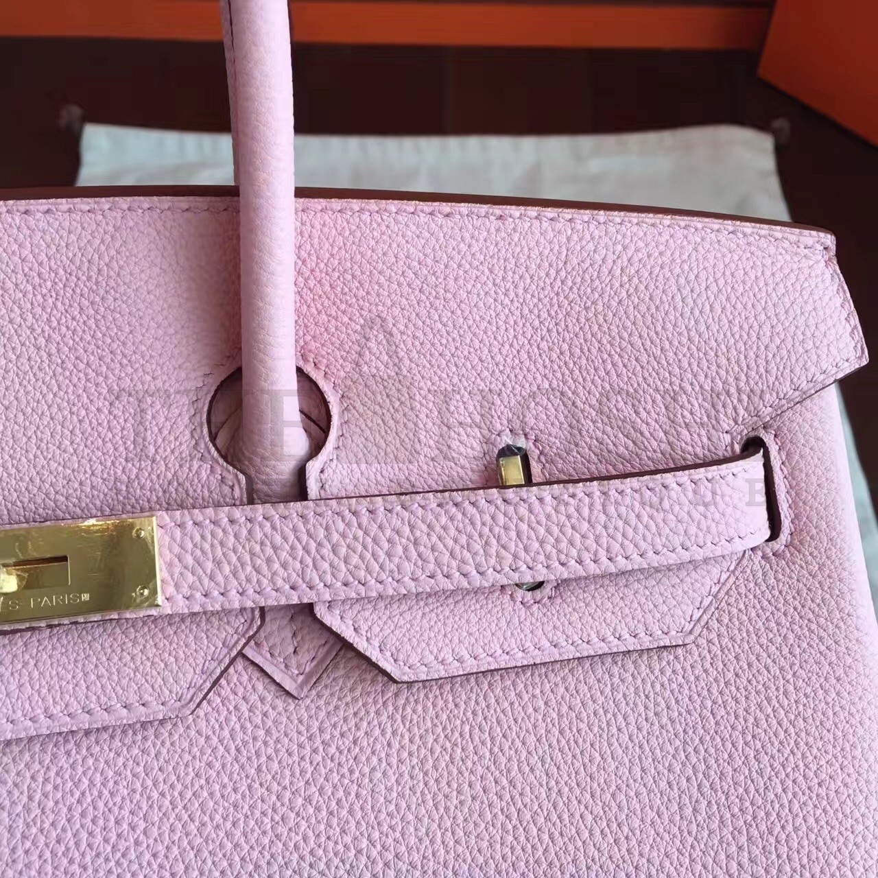 H**me5 Pink Clemence Birkin 40cm Handmade Bag Master Quality