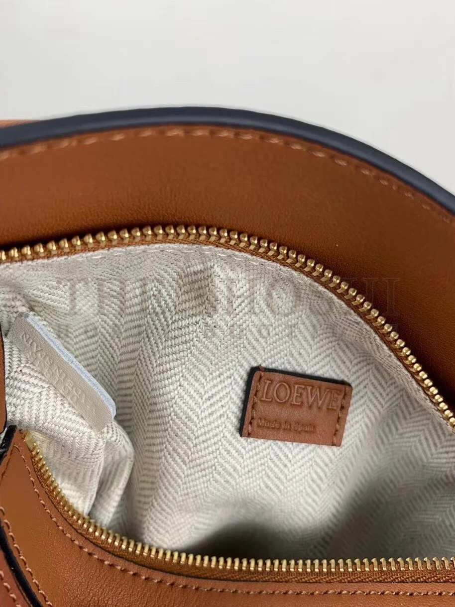 L0ew* Puzzle Mini Bag In Brown/Camel/Pink Calfskin Master Quality