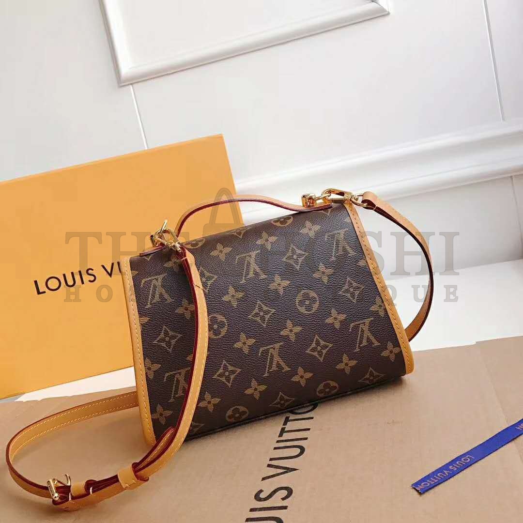 L0vis Vvtt0n LV Women LV Ivy Bag in Monogram Coated Canvas-Brown Master Quality