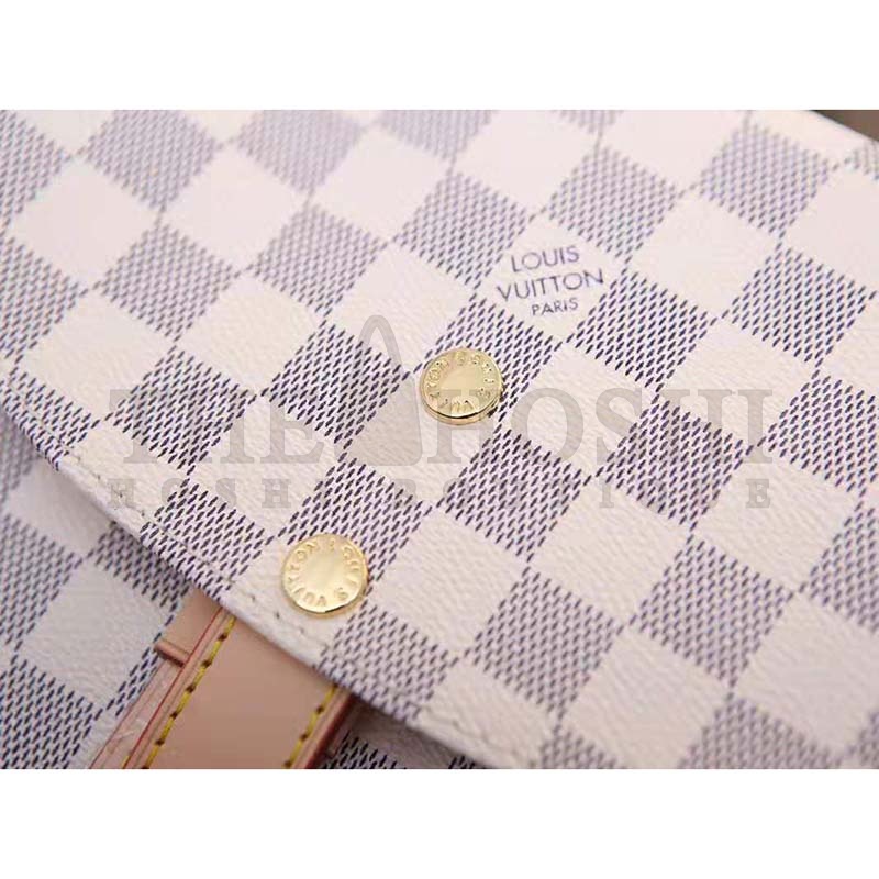 L0vis Vvtt0n LV Women Sperone Backpack in Damier Azur Canvas-Grey Master Quality