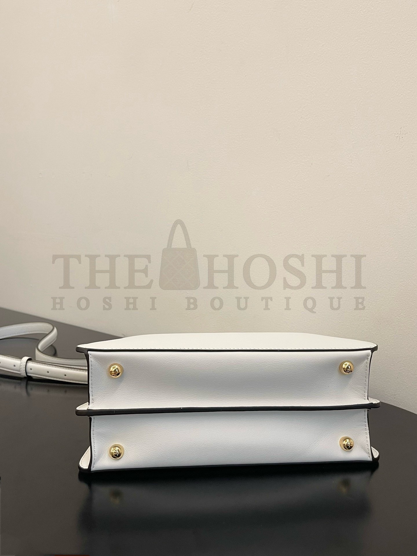 F**di Peekaboo ISeeU Medium Bag In White Calfskin Master Quality