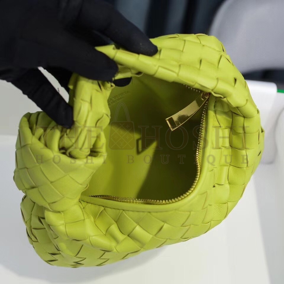 B0tt*ga Ven*ta Mini BV Jodie Bag In Kiwi Woven Leather Master Quality