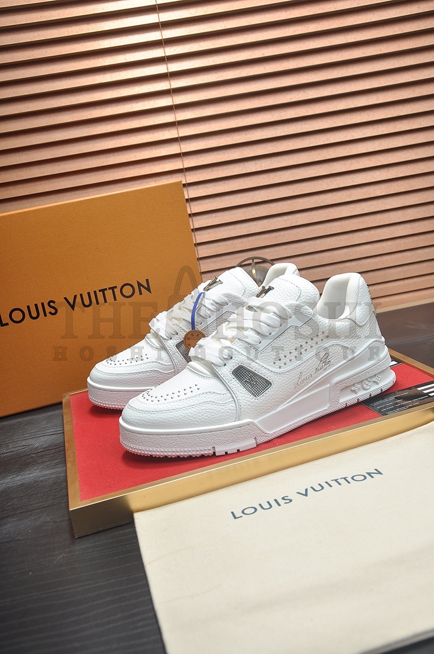 L0vis Vvtt0n LV Trainer Maxi Sneakers by Virgil Abloh | Monogram Embellished Platform Shoes | Unisex Sizes 35–45 Master Quality