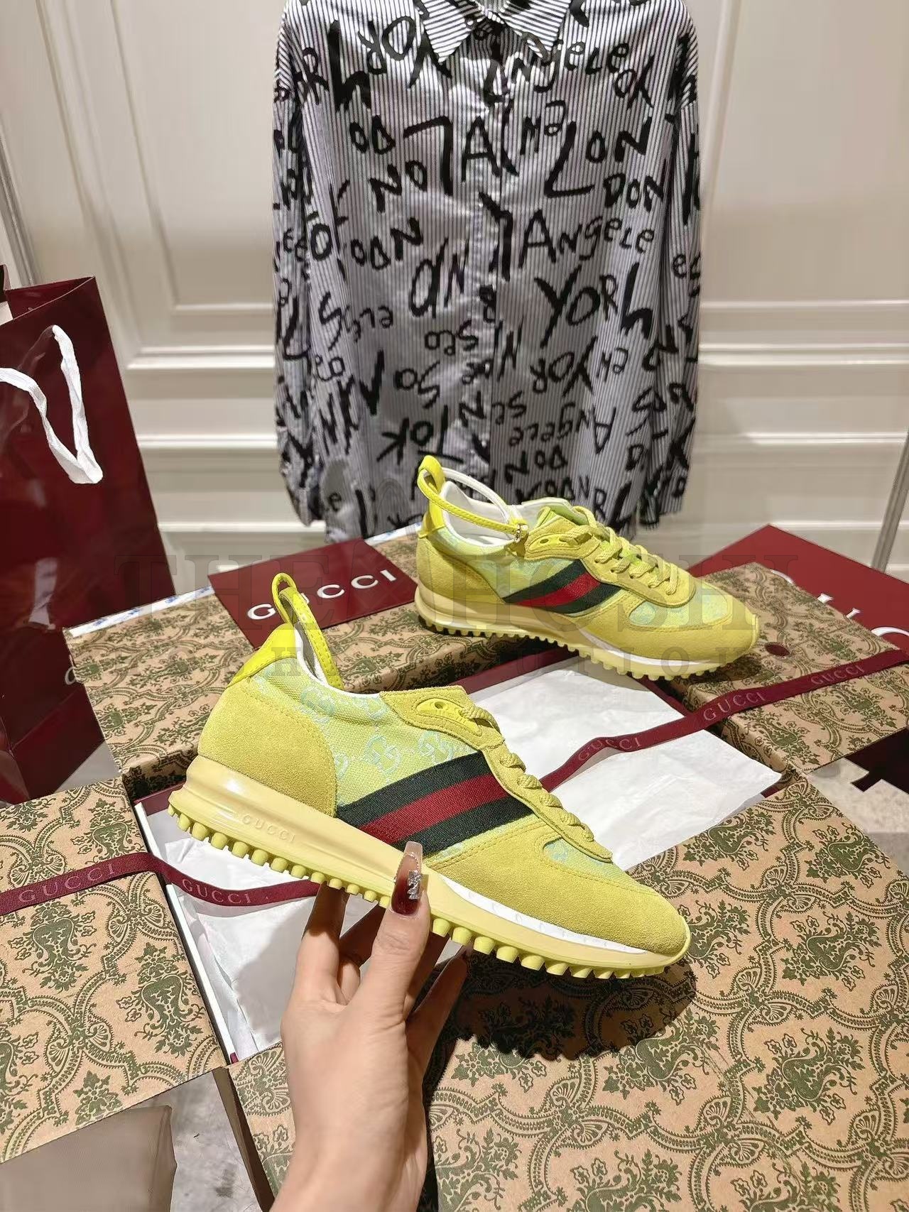 Gvc*1 25S Spring Summer Retro Running Sneakers Women’s Mesh Leather Master Quality