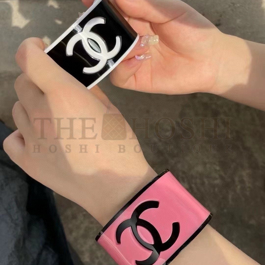Ch**el Ch**el Acrylic Multicolor Logo Bracelet Jewelry Master Quality