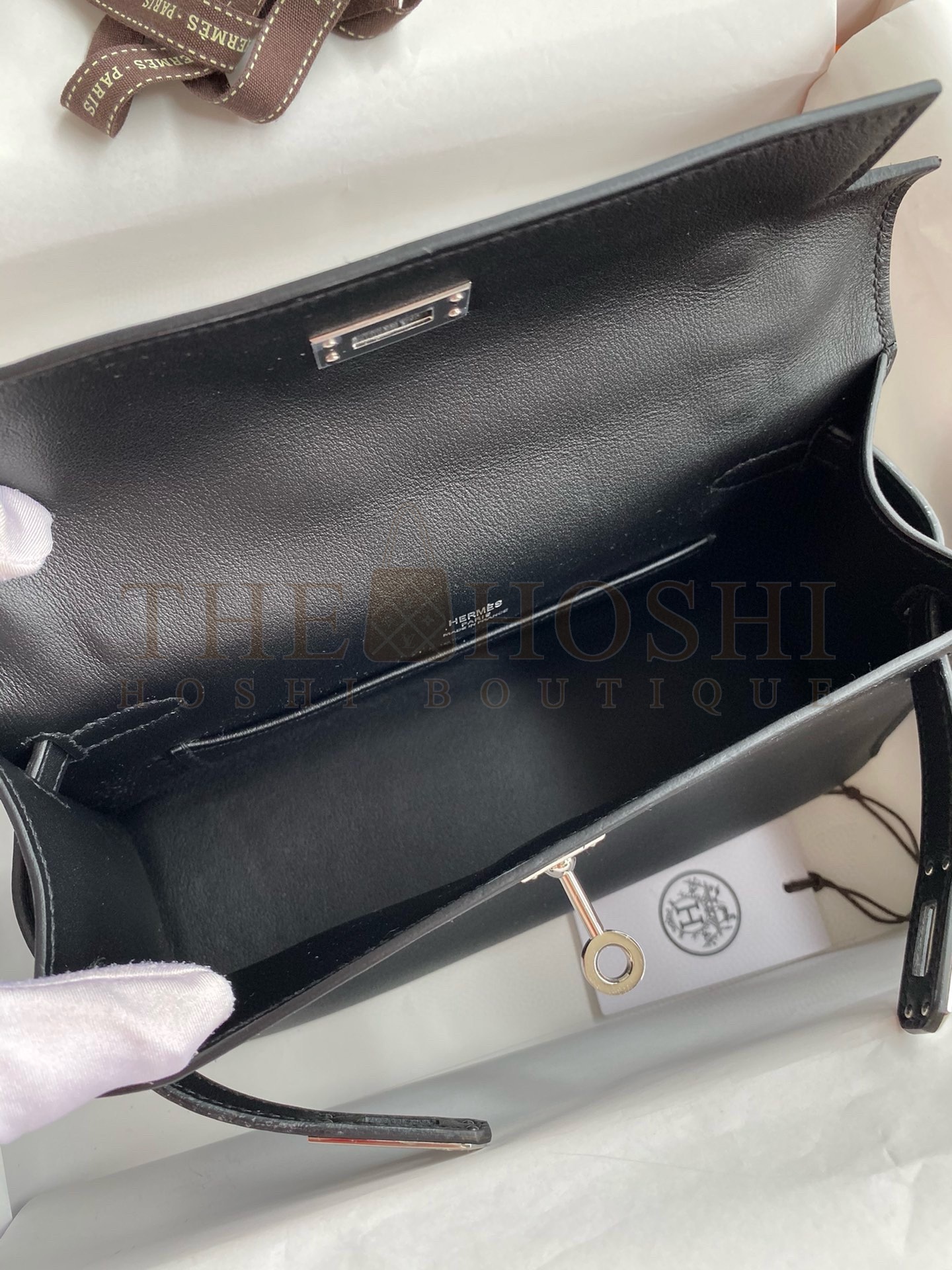 H**me5 Kelly Mini II Sellier Bag In Beton Swift Leather GHW Master Quality