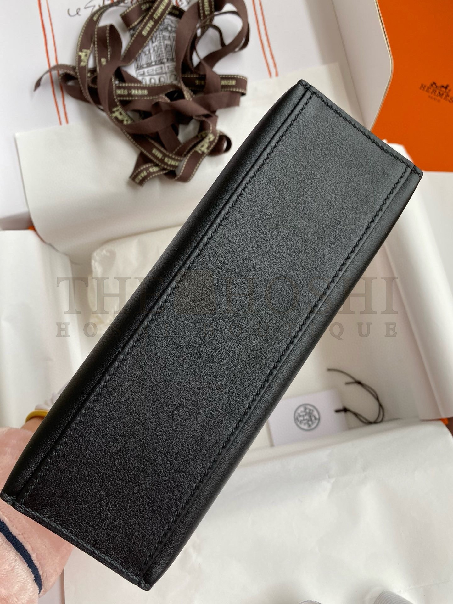 H**me5 Kelly Mini II Sellier Bag In Beton Swift Leather GHW Master Quality