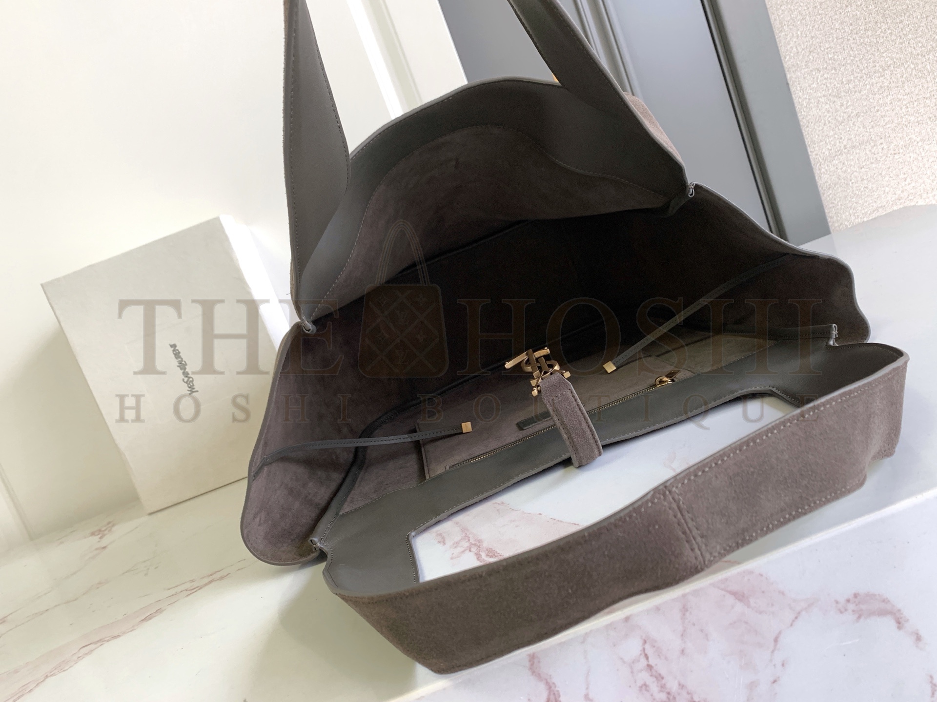 Sa1nt Lau*nt Bea Y51 Cabas Tote Bag in Suede Master Quality