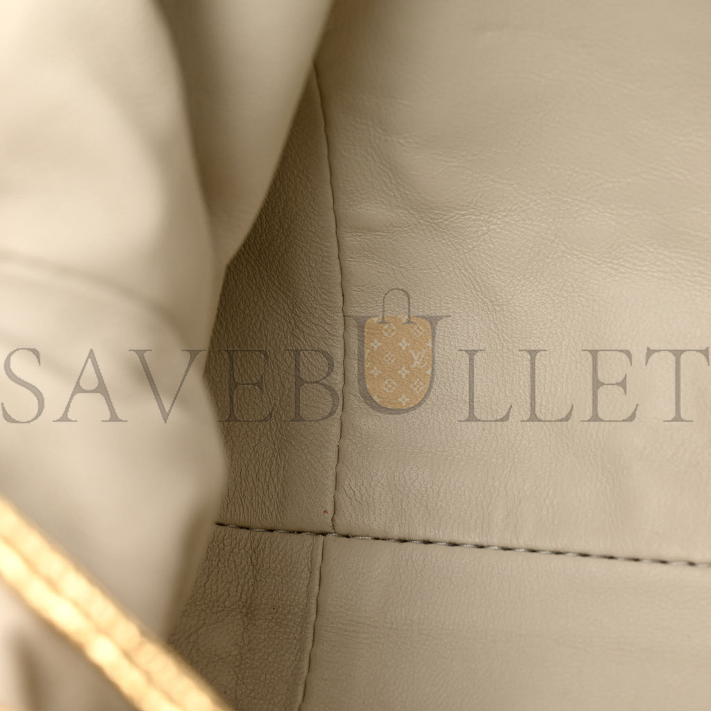 B0tt*ga Ven*ta METALLIC CRINKLED LAMBSKIN THE MINI POUCH ORO (22*12*6cm) Master Quality