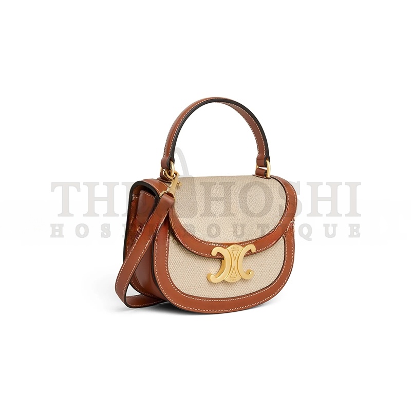 CELIN MINI BESACE CLEA IN FABRIC AND COWHIDE 10K502FA3.02NT (15.5*11.5*5cm) Master Quality
