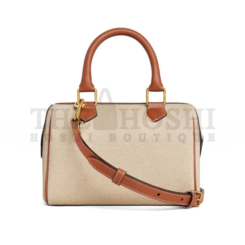 Ce1i*e SMALL BOSTON CUIR TRIOMPHE IN TEXTILE AND CALFSKIN 113773DU3.05LU (20*14*10cm) Master Quality