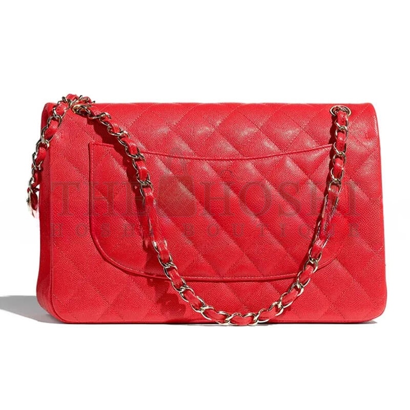 Ch**el CLASSIC FLAP CF GRAIN EMBOSSED A58600 Y33352 NC028 (30*19.5*10cm) Master Quality