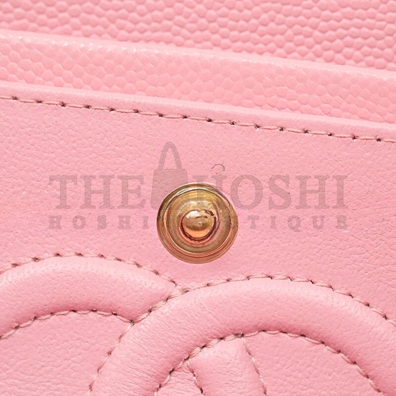 Ch**el CAVIAR QUILTED SMALL DOUBLE FLAP 1400535 (23*13*6cm) Master Quality