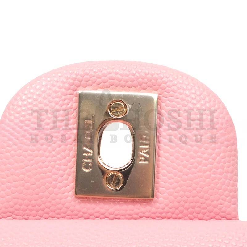 Ch**el CAVIAR QUILTED SMALL DOUBLE FLAP 1400535 (23*13*6cm) Master Quality