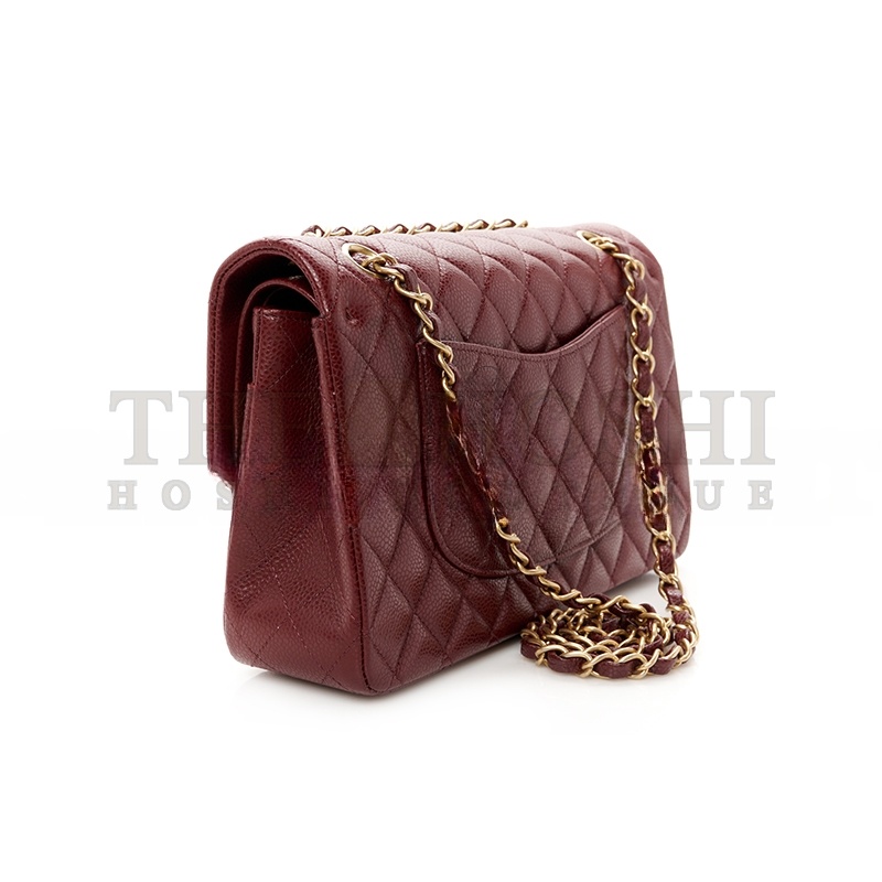 Ch**el CAVIAR QUILTED MEDIUM DOUBLE FLAP 1635335 (25*15*7cm) Master Quality