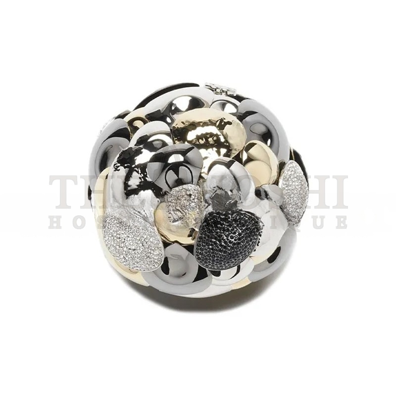 Ch**el SPHERE MINAUDIERE IN STRASS AS4509 (9*9*9cm) Master Quality