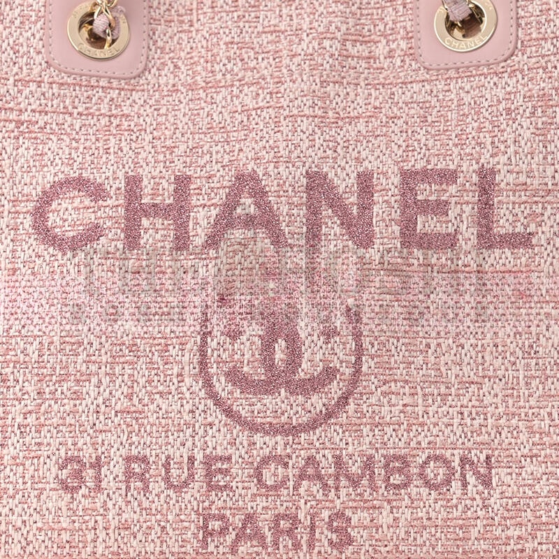 Ch**el LUREX BOUCLE SMALL DEAUVILLE TOTE 1096254 (34*27*17cm) Master Quality