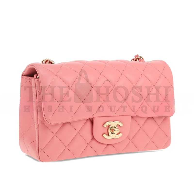 Ch**el LAMBSKIN QUILTED MINI FLAP BAG 30092912 (20*11*6cm) Master Quality