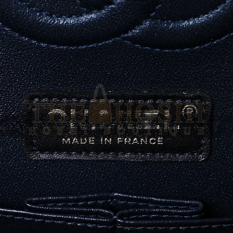 Ch**el IRIDESCENT CALFSKIN QUILTED MEDIUM DOUBLE FLAP 1165123 (25*15*6cm) Master Quality