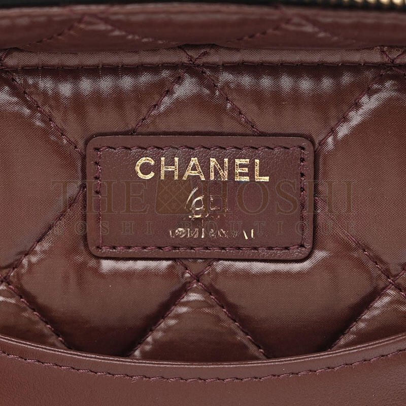 Ch**el CAVIAR QUILTED LARGE VANITY POUCH 1396375 (20*15*13cm) Master Quality