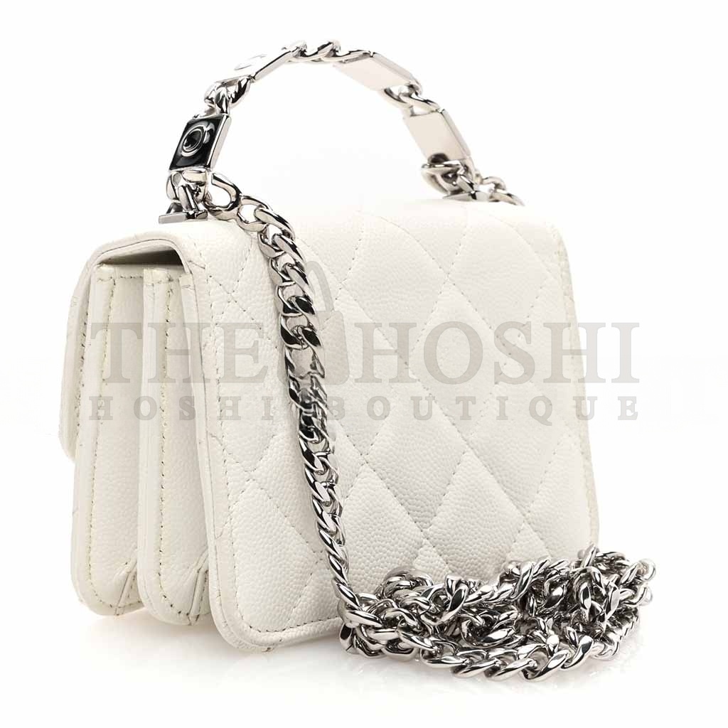 Ch**el CAVIAR QUILTED PICK ME UP CLUTCH WITH CHAIN (13*9.5*6cm) Master Quality