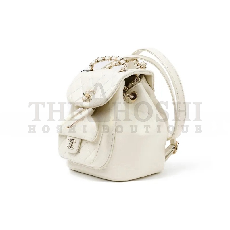 Ch**el BACKPACK WHITE AS2908 B07122 (18*18.5*12cm) Master Quality